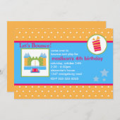 Invitation Fun Bounce House (Devant / Derrière)