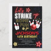 Invitation Fun Bowling party for Kids (Devant)