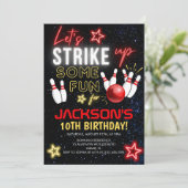 Invitation Fun Bowling party for Kids (Debout devant)