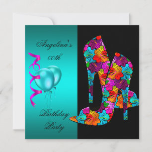 Invitation FUN Chaussures haute talon Anniversaire Fête