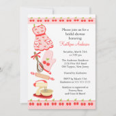 Invitation Fun Cherry Retro Cuisine nuptiale douche Invitatio (Devant)