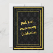 Invitation Fun Classique 50e Anniversaire (Dos)