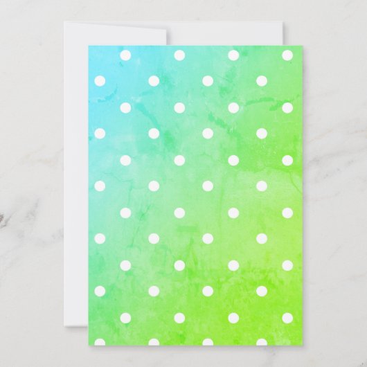 Invitation Fun Clown coloré fête d'anniversaire (Dos)