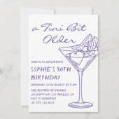 Invitation Fun Cocktail Un Peu Plus Âgé 30 Ans (Devant)