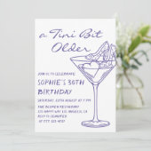 Invitation Fun Cocktail Un Peu Plus Âgé 30 Ans (Debout devant)