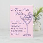 Invitation Fun Cocktail Un Peu Plus Âgé 30 Ans (Debout devant)