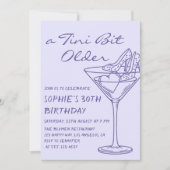 Invitation Fun Cocktail Un Peu Plus Âgée 30 Ans (Devant)