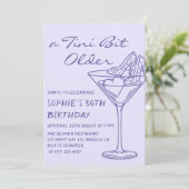 Invitation Fun Cocktail Un Peu Plus Âgée 30 Ans (Debout devant)