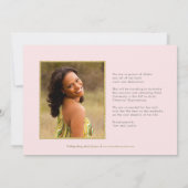 Invitation Fun Confeti Photo Graduation Fête Invite (Dos)