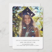 Invitation Fun Confetti Photo Graduation Party | M (Devant)