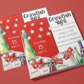 Invitation Fun Crawfish Boire fête d'été