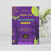 Invitation Fun créatif coloré Halloween Party (Debout devant)