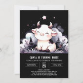 Invitation Fun Custom Cow Anniversaire (Devant)