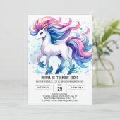 Invitation Fun Custom Horse Anniversaire (Debout devant)