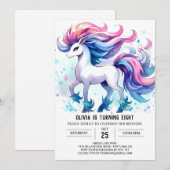 Invitation Fun Custom Horse Anniversaire (Devant / Derrière)