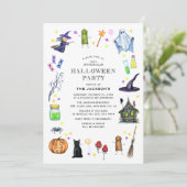 Invitation Fun Cute Kids Halloween Party (Debout devant)