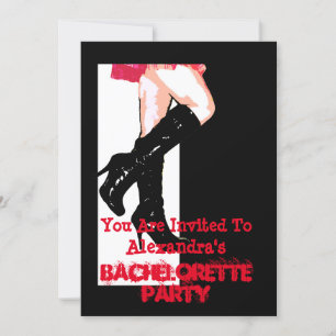 Invitation Fun dancing fille personnalisées bachelorette fête