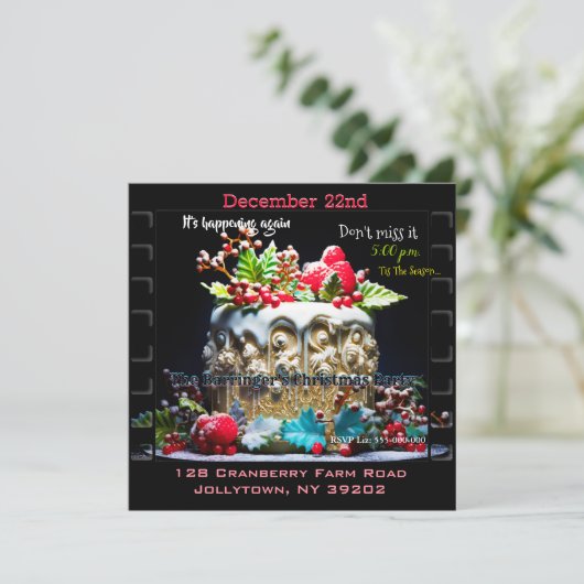 Invitation Fun de Noël (Debout devant)