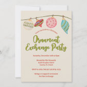 Invitation Fun de Noël Ornement d'échange de fêtes (Devant)