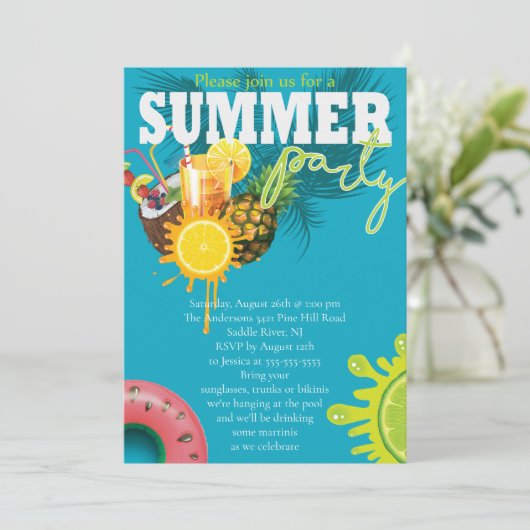 Invitation Fun d'été (Debout devant)