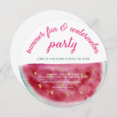 Invitation Fun d'été de Watermelon (Devant / Derrière)