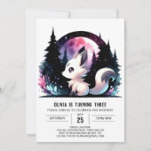 Invitation Fun Digital Wolf Anniversaire (Devant)