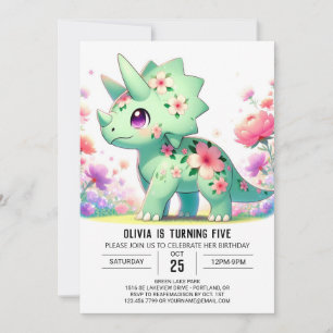 Invitation Fun Dinosaur Digital Anniversaire