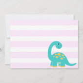 Invitation Fun Dinosaur Stomp Chomp and roar Birthday Girl (Dos)