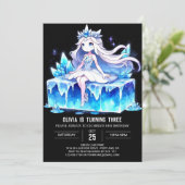 Invitation Fun Dreamy Princess Anniversaire (Debout devant)