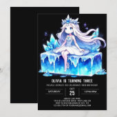 Invitation Fun Dreamy Princess Anniversaire (Devant / Derrière)