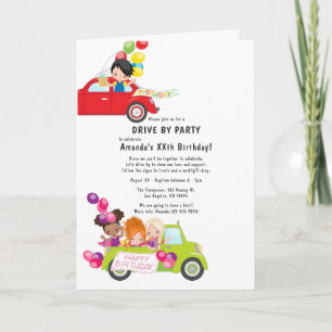 Invitation Fun Drive By Birday Party