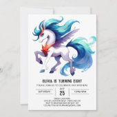 Invitation Fun Editable Horse Anniversaire (Devant)