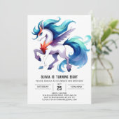 Invitation Fun Editable Horse Anniversaire (Debout devant)