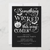 Invitation Fun éffrayant Halloween (Devant)