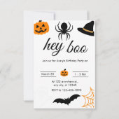 Invitation Fun éffrayant Halloween fête d'anniversaire (Devant)