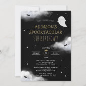 Invitation Fun Éffrayant Halloween Parti Anniversaire de enfa (Devant)