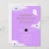 Invitation Fun Éffrayant Halloween Parti Anniversaire de enfa (Devant)