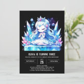 Invitation Fun Elegant Princesse Anniversaire (Debout devant)
