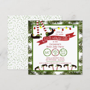 Invitation Fun "ELF'n Holiday"