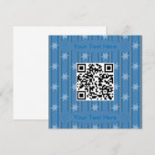 Invitation Fun et fantaisie Snowflake QR Code (Devant / Derrière)