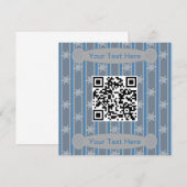 Invitation Fun et fantaisie Snowflake QR Code (Devant / Derrière)