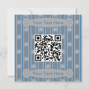 Invitation Fun et fantaisie Snowflake QR Code