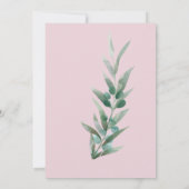 Invitation Fun Fab Eucalyptus Fête des mariées Itinéraire Pla (Dos)