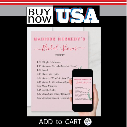 Invitation Fun Fab Eucalyptus Fête des mariées Itinéraire Pla