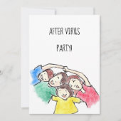 Invitation Fun Family "After Virus" Party (Devant)