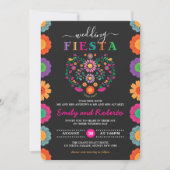 Invitation Fun & Festif Mariage Fiesta Floral Mexicaine Wreat (Devant)