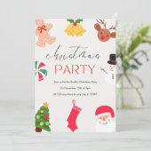 Invitation Fun Festif Noël (Debout devant)