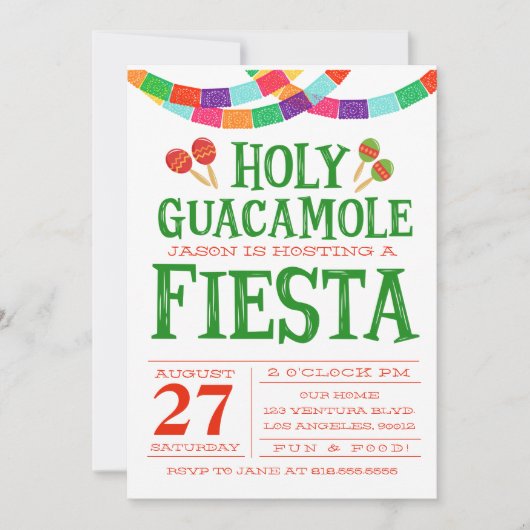 INVITATION FUN FIESTA INVITATION! (Devant)