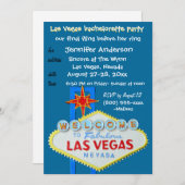 Invitation Fun Final Fling à Las Vegas (Devant / Derrière)