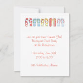 Invitation Fun Flip Flops (Devant)
